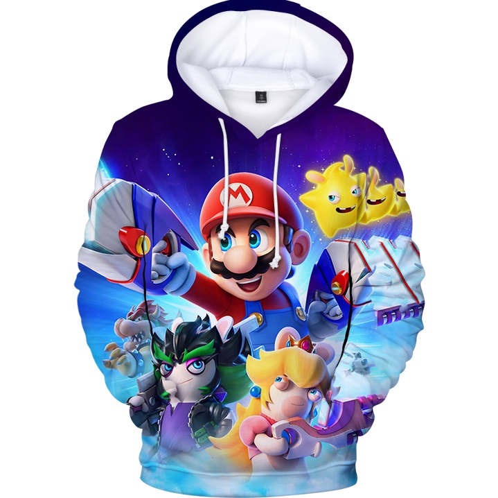 Mikina - Super Mario Detská mikina Veľkosť 134 dlhý viacnásobný rukáv