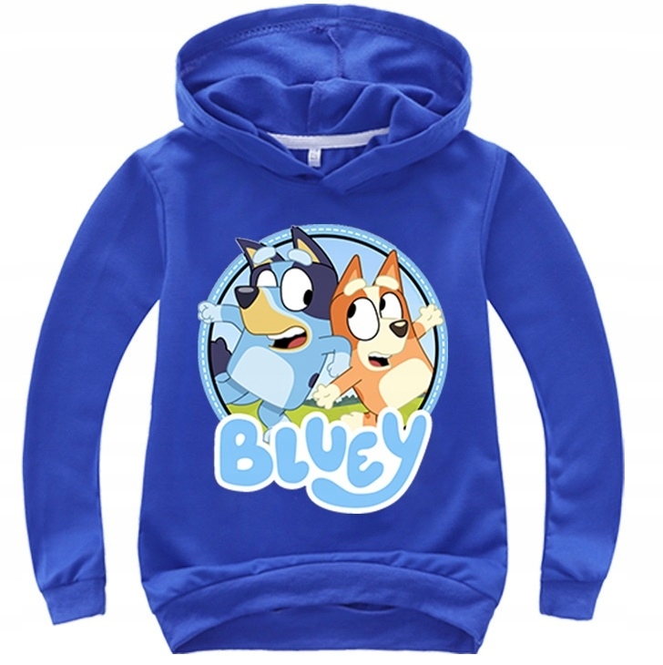 Mikina - Bluey Detská mikina Veľkosť 134 dlhý viacnásobný rukáv
