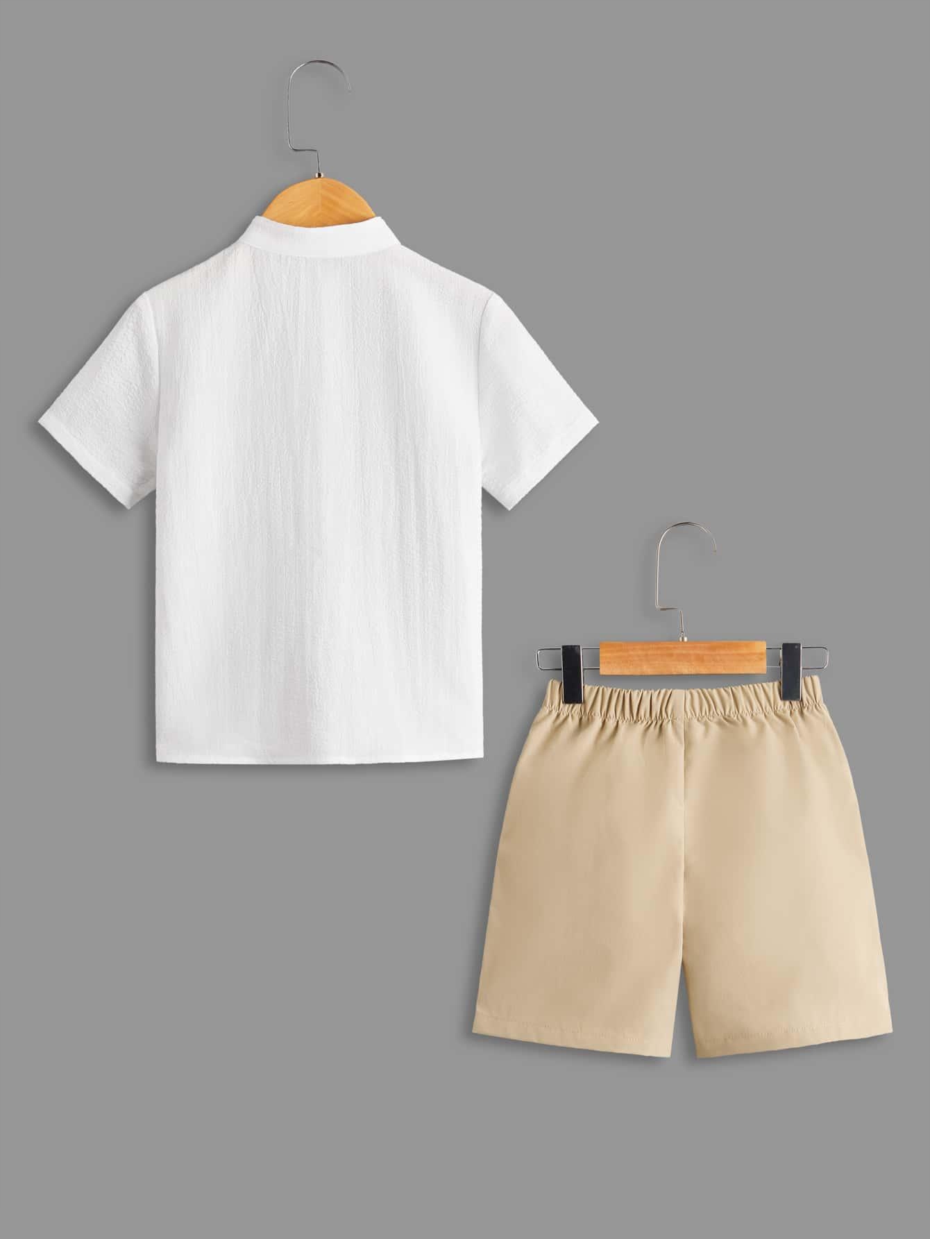 Set Shein 116 béžová, biela