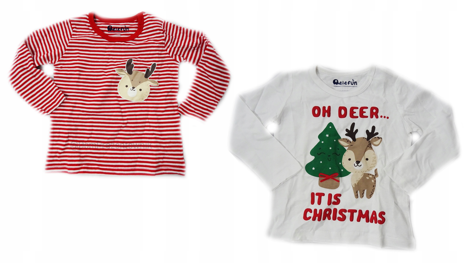 Detský komplet - Baby Set Elefun 86 biela, hnedá, červená, zelená 2 ks.