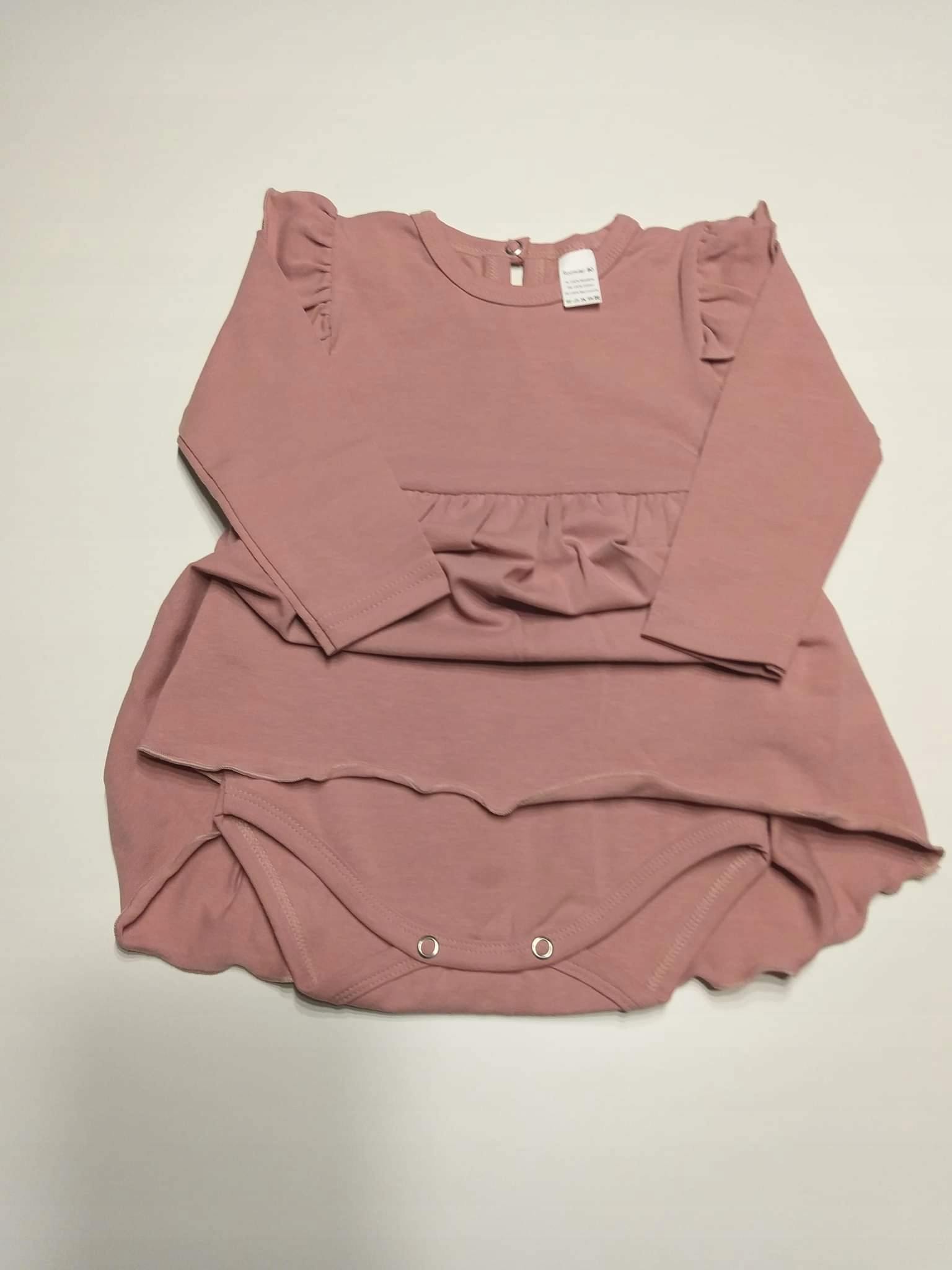 Detské body - S dlhým rukávom bavlnená hallux veľkosť 80 zips