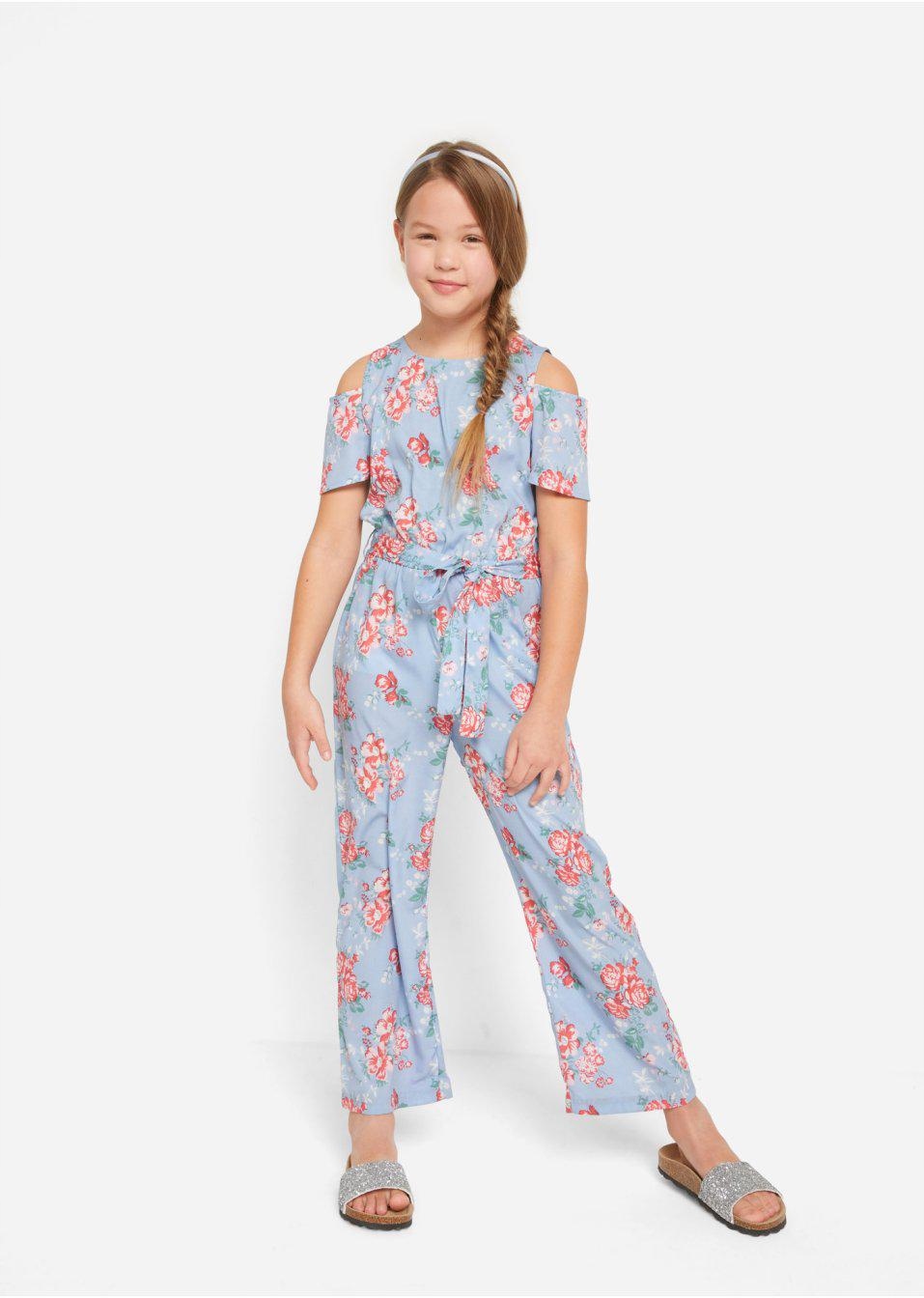 Detská kombinéza - Letné kombinézy Bonprix 176 Blue, Multi -Colored
