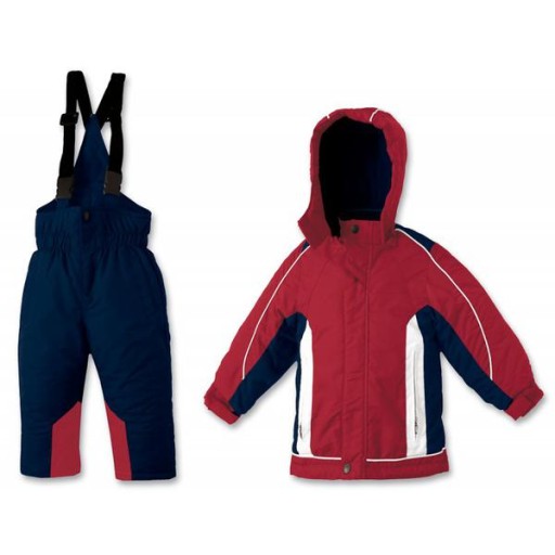Detská kombinéza - Zimné kombinézy Brugi 98 Red, Navy Blue, Multi -Colored