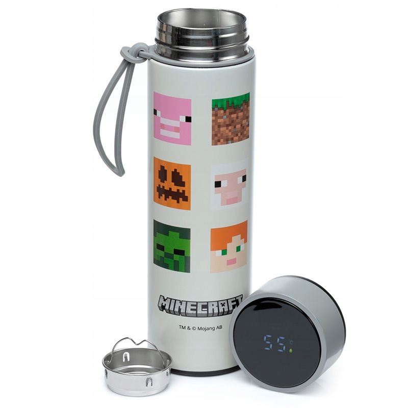 Detský desiatový box, fľaša - Termometer fľaše Thermos Bidon Minecraft