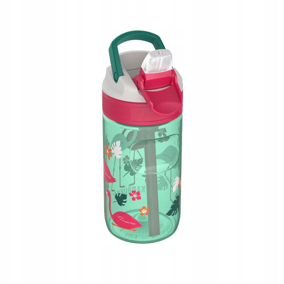 Detský desiatový box, fľaša - Fľaša pre deti 400 ml flamingo lagúna cambukka
