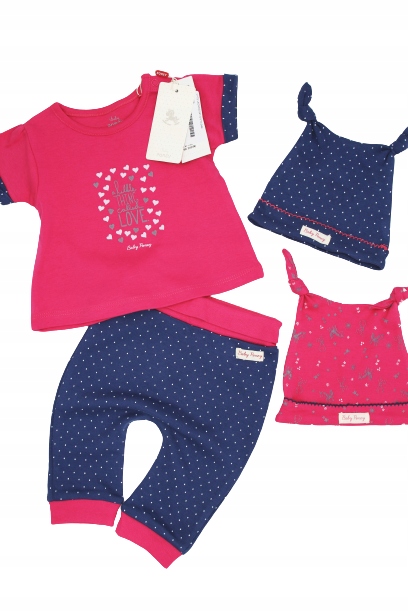 Detský komplet - Baby Poney 68 Blue Baby Set, Pink 4 PC.