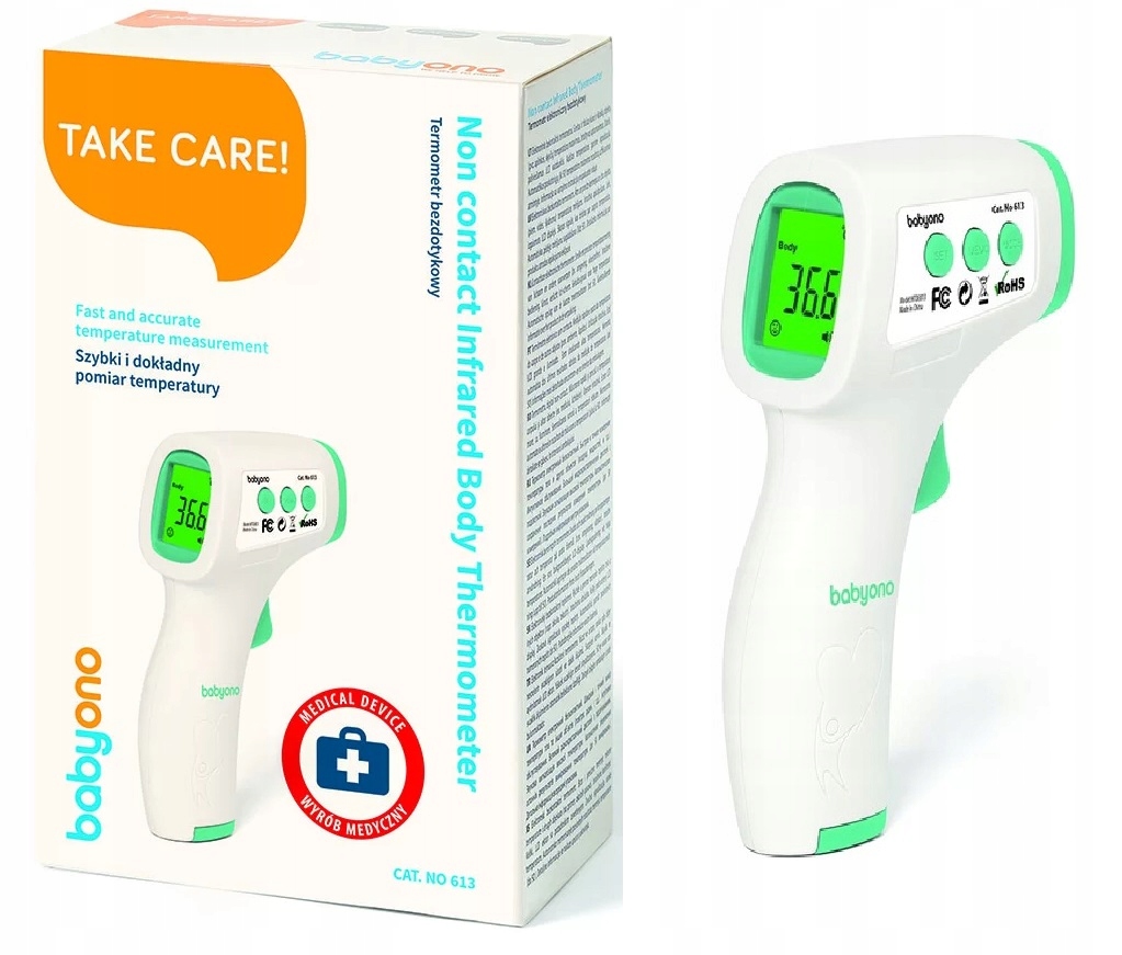 Babyono 613 biely nekontaktný teplomer