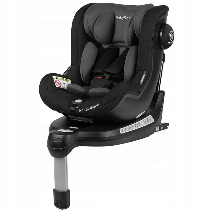 BabySafe Rhodesian 360 Rotary Grey-Black sedadlo