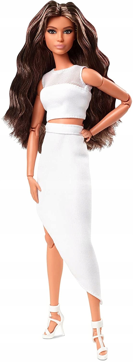 Lalka Mattel Barbie Signature Looks Made to Move Doll Brunette