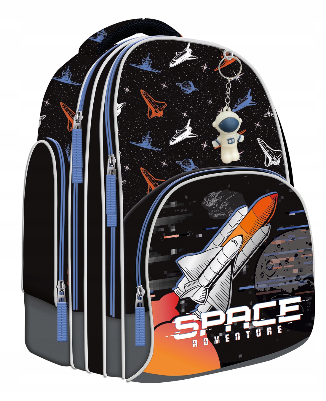 Školský batoh BAMBINO SPACE ADVENTURE pre chlapcov s motívom rakety