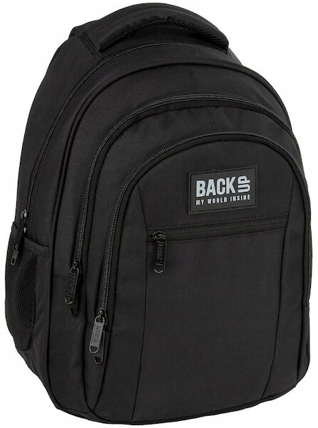 Veľký Čierny Batoh BackUp 7 O56 DERFORM - Ideálny pre Milovníkov Minimalizmu