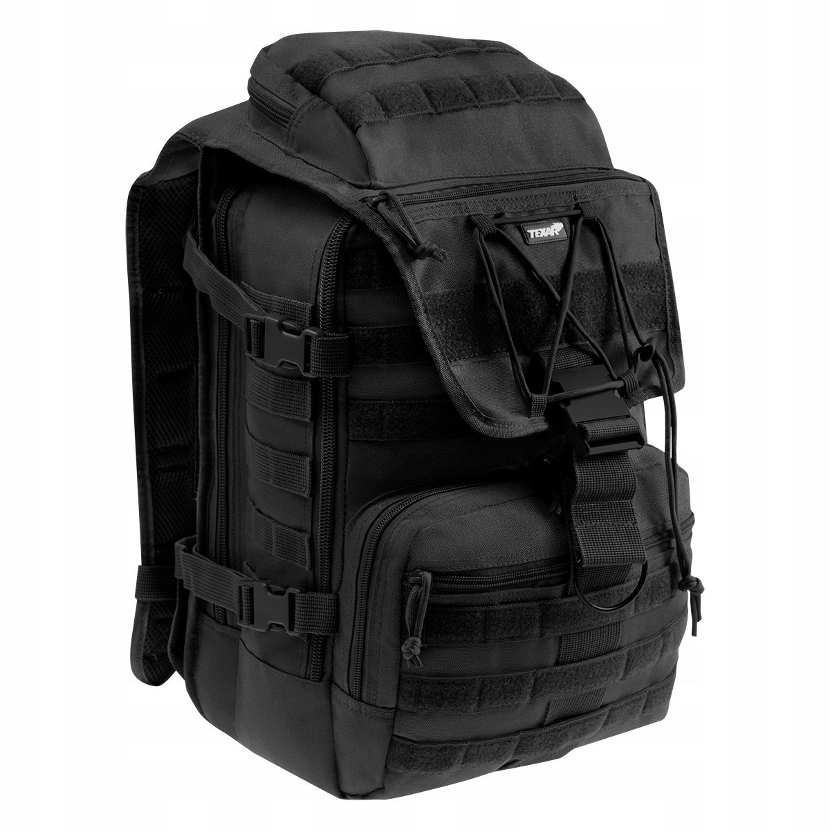 Odolný turistický batoh Texar Traper 35 l - čierny s MOLLE systémom