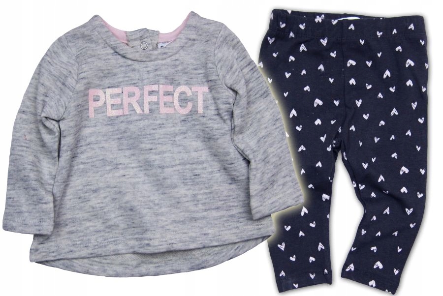 Detský komplet - BABALUNO 86 Brown Baby Set, ružová, šedá 2 ks.