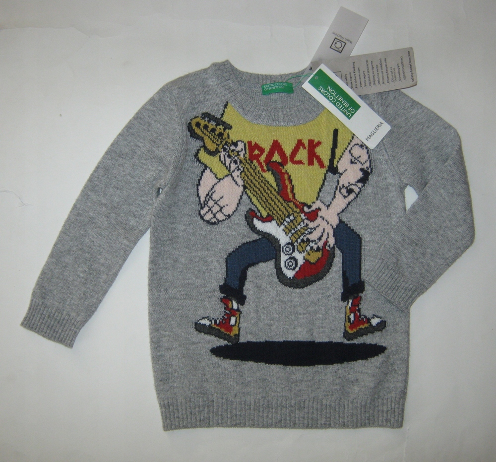 Detský sveter - Benetton 86 viacfarebný sveter