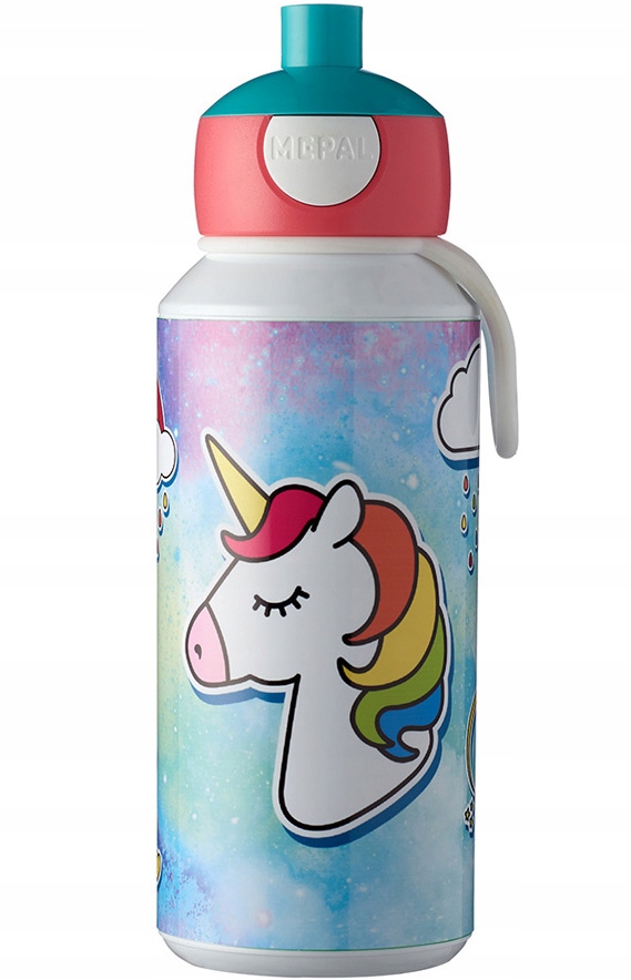 Detský desiatový box, fľaša - Fľaša na fľašu s vodou Mepal Mepal Unicorn 400 ml