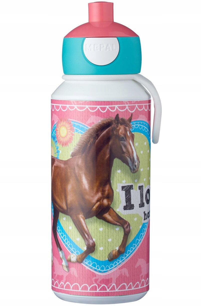 Detský desiatový box, fľaša - Fľaša na fľašu s vodou pre vodné mepalské kone 400 ml