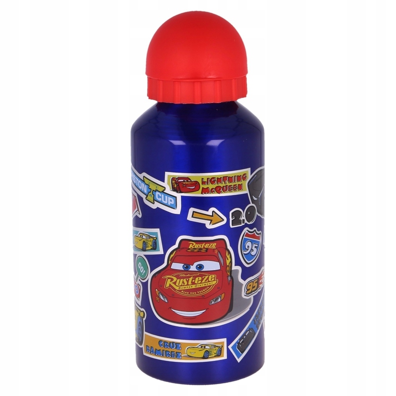 Detský desiatový box, fľaša - Hliníkové autá na fľaše s vodou 400 ml