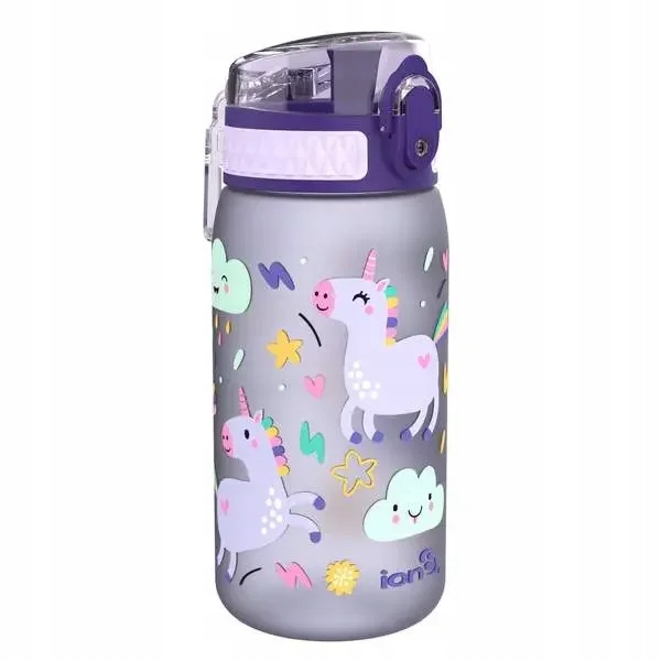 Detský desiatový box, fľaša - UNICORNS 400 ml fľaša na vodu Ion8