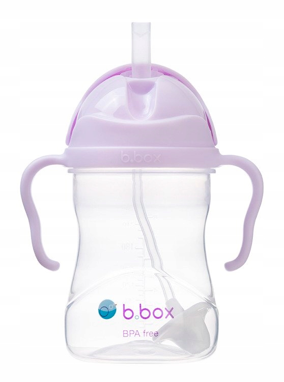 Fľaša na vodu so slamkou B.box Gelato fialová BB00518