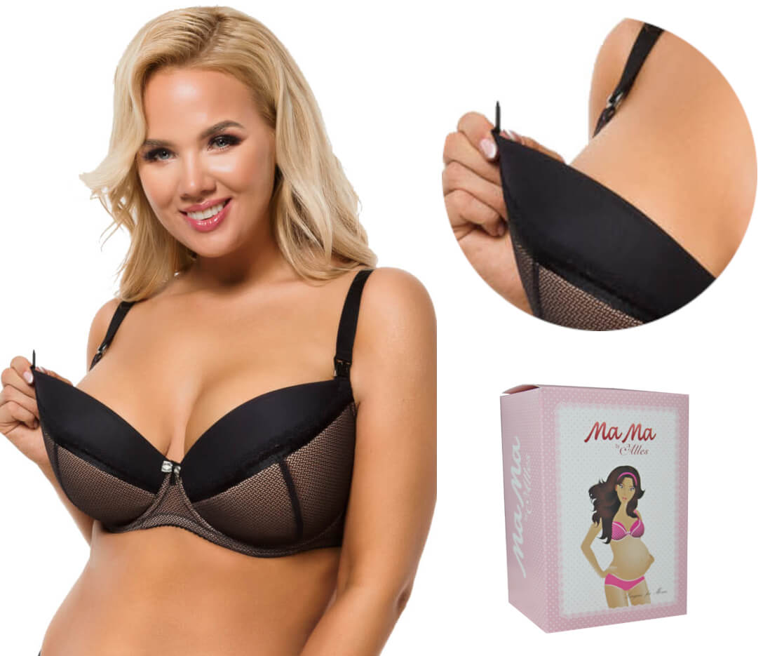 Podprsenka stuhnutá na kŕmenie Alles Mama Giulia pri Black 90F