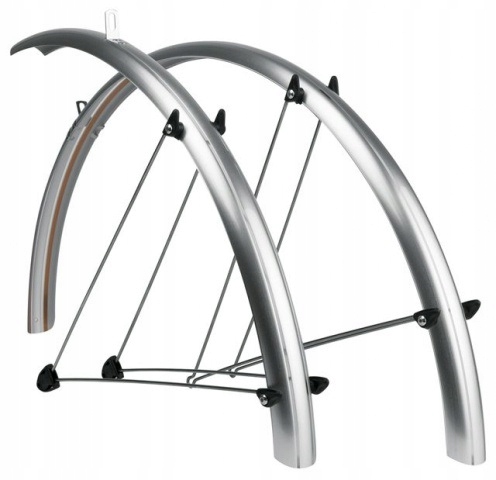 SKS smerovanie 42 28 "bicyklov blatníky striebro