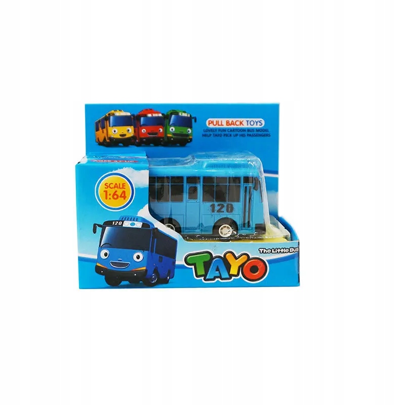 BlueCartoon Tayo Bus Kids Mini Car Stiahnuť kórejský anime model
