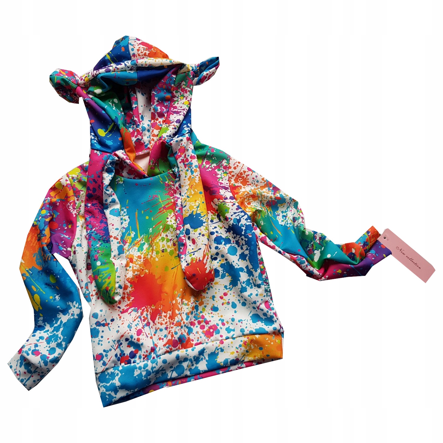 Mikina - Mikina skákacie / pohyblivé uši multicolor 134/140