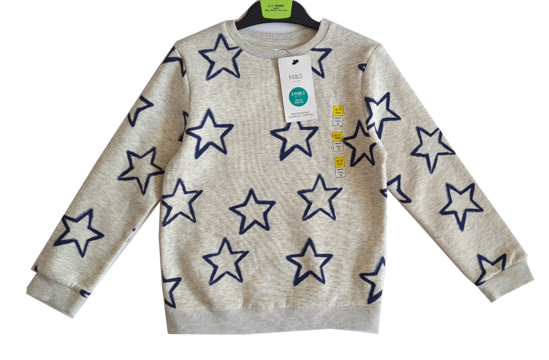 Mikina - Marks & Spencer Detská mikina veľkosti 116 s dlhým rukávom