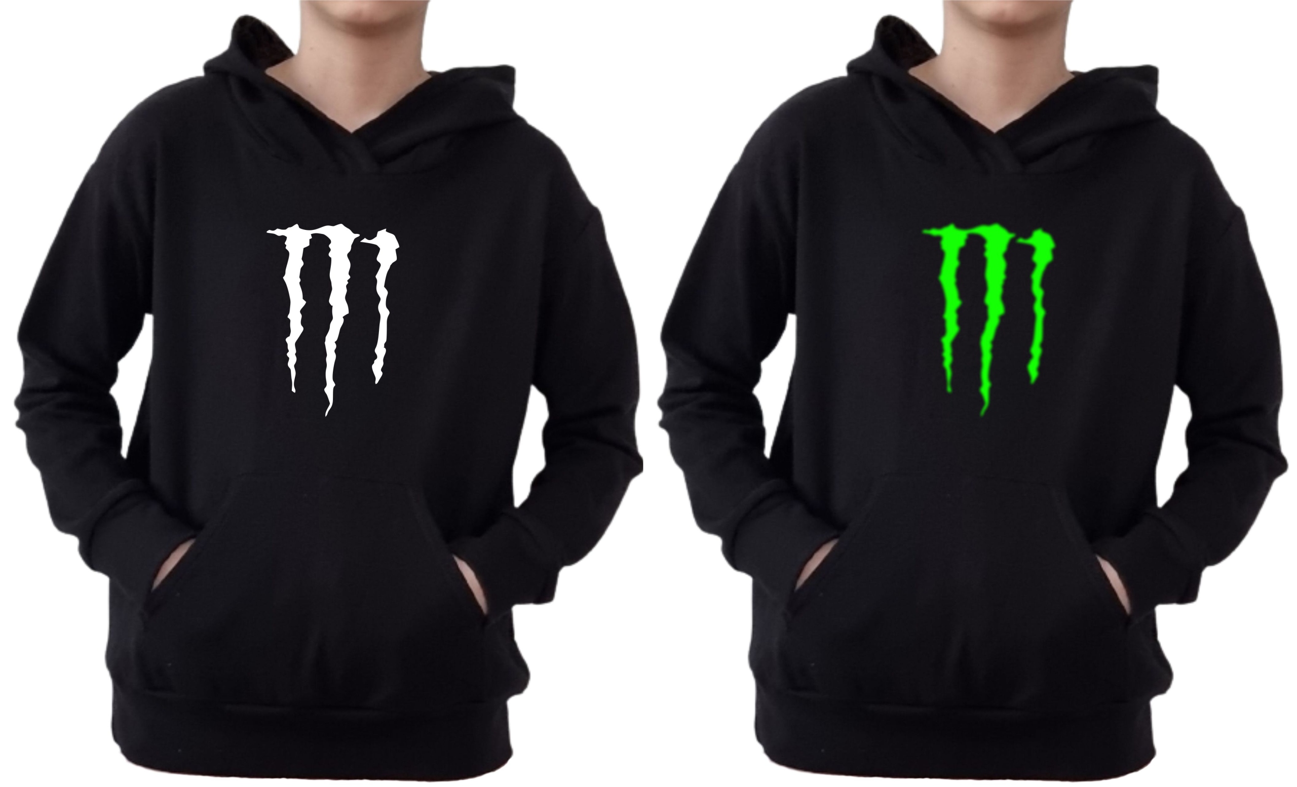 Mikina - Monster Hoodie, tlač svieti v tme