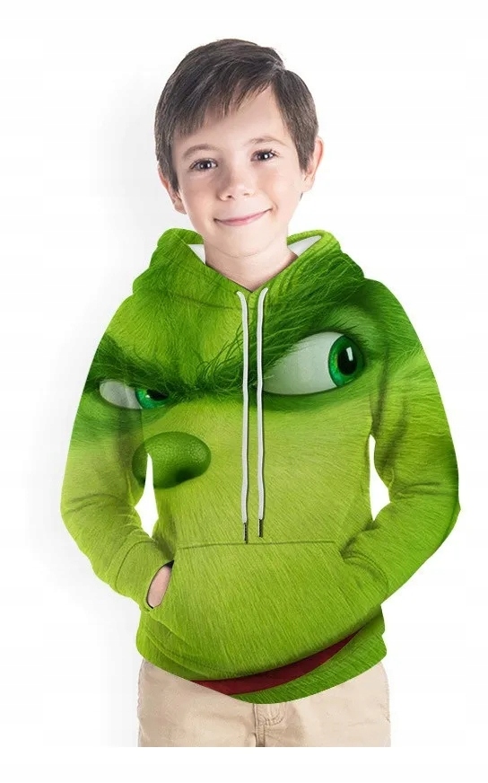 Mikina - Mikina s kapucňou a výtlačok ginchových detí