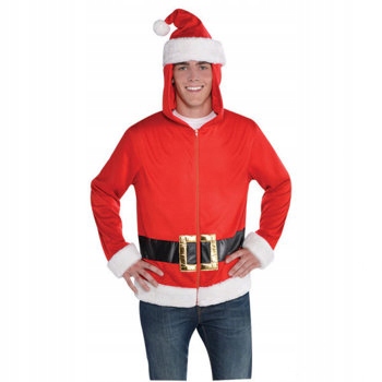 Kostým, maska - Mikina kapucne amscan santa claus veľkosť l