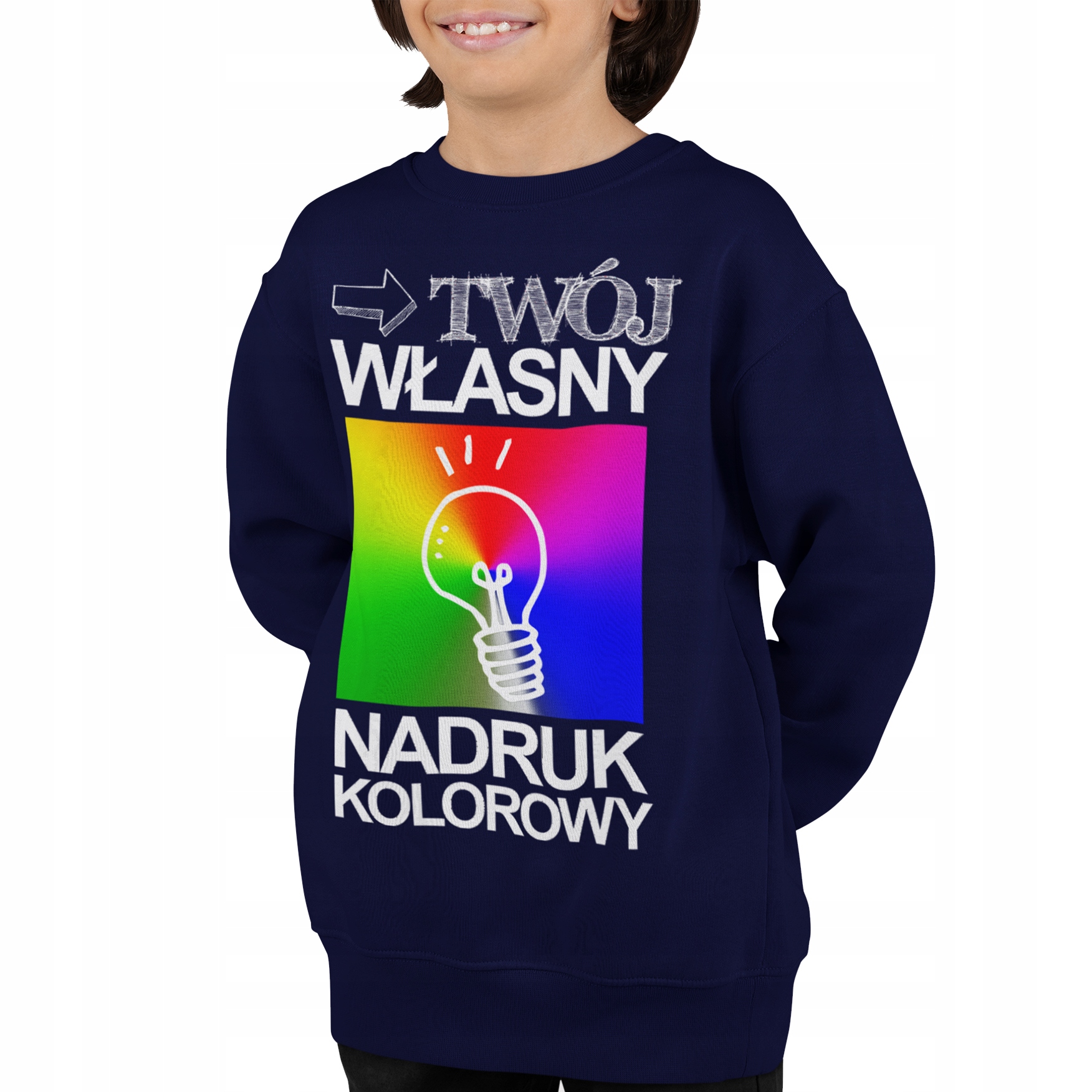 Mikina - JHK Detská mikina veľkosti 122 NAVRÁLNE MODRÉ