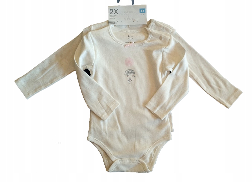 Detské body - Telo s dlhým rukávom zips zips bavlna veľkosť 62