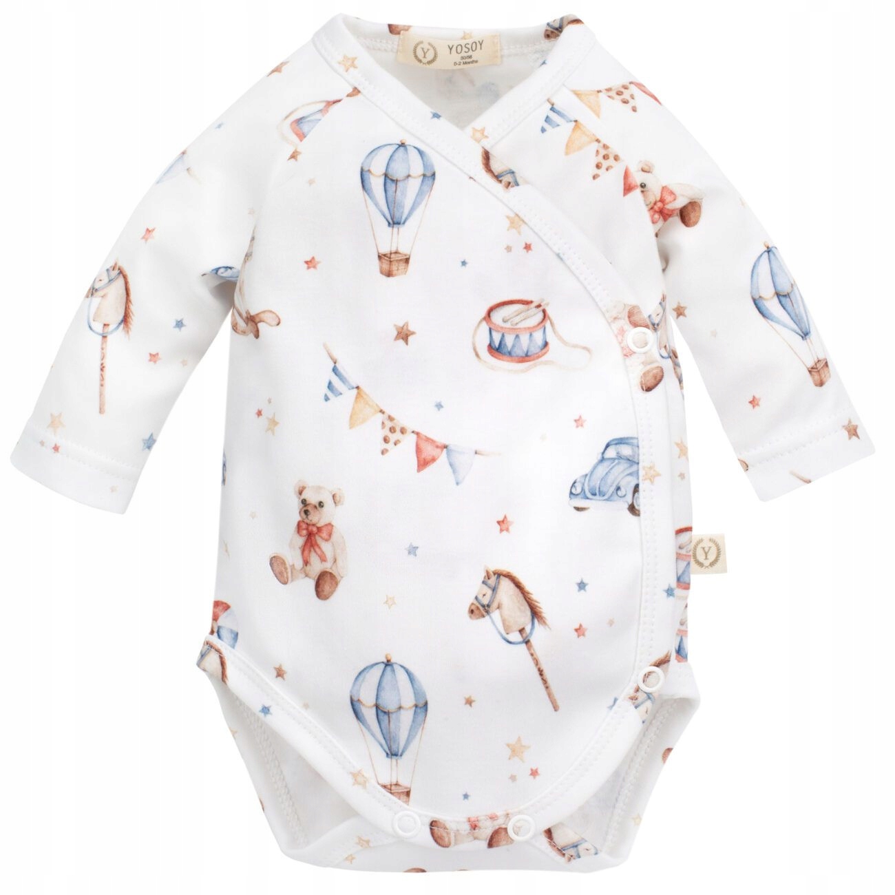 Detské body - Dlhá -sleeved Body Cotton Yosoy Veľkosť 56