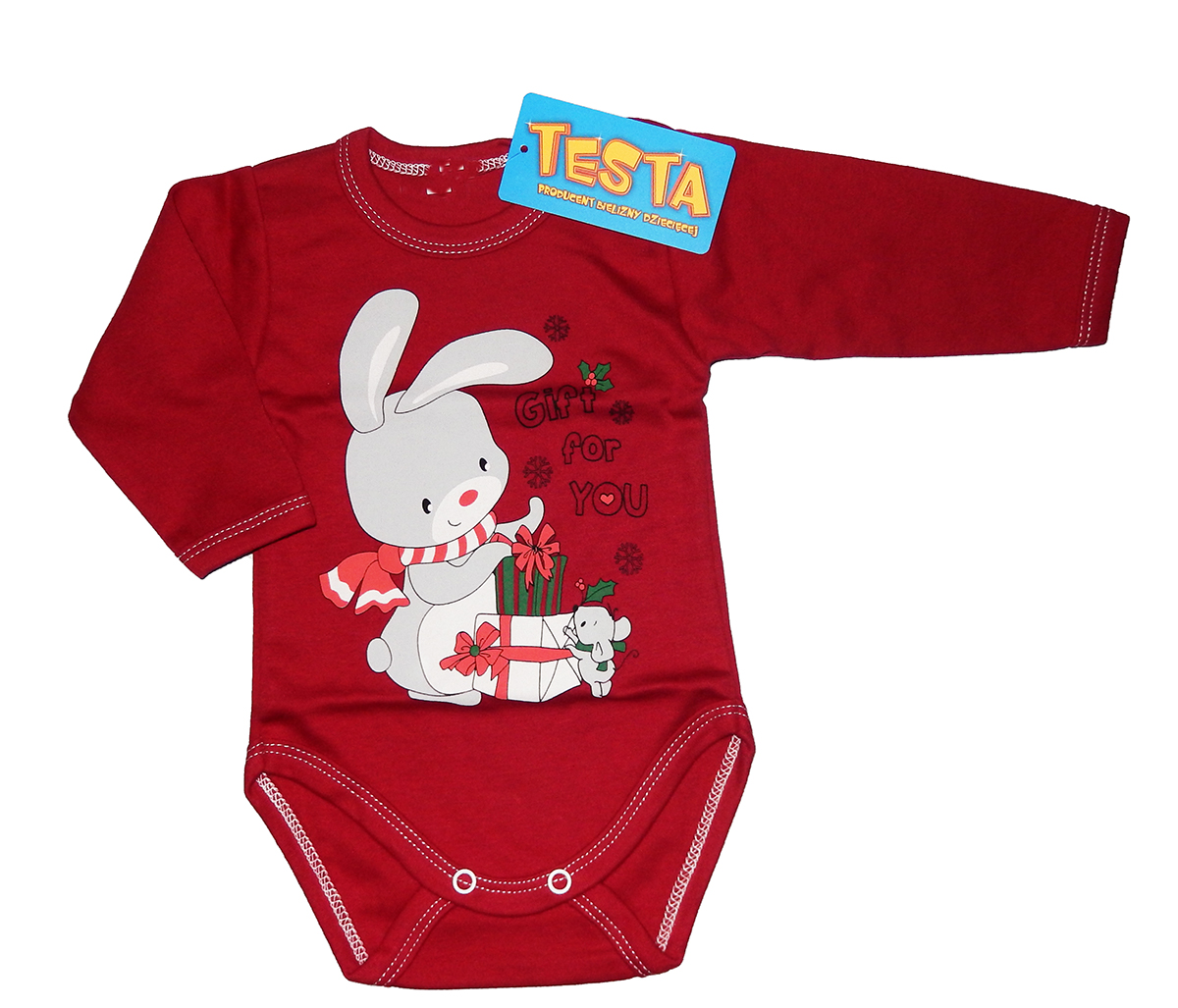 Detské body - Dlhé -sleeved Testty -Sleeved Testo Veľkosť 62 pripevnené západkou