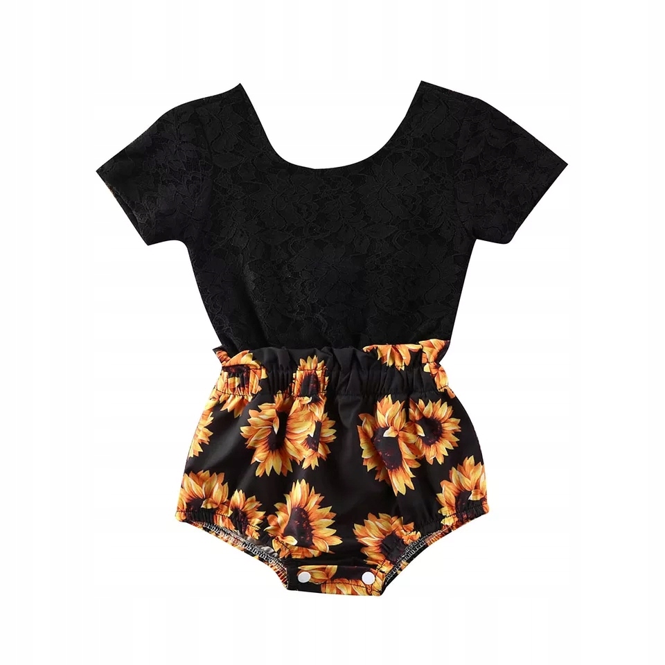 Detské body - Blanie Black Sunflowers jar leto 80 86