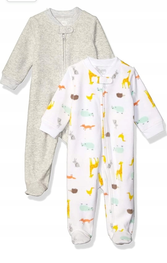 Detské body - Body s dlhými rukávmi z polyesteru Amazon veľkosť 40, na zips
