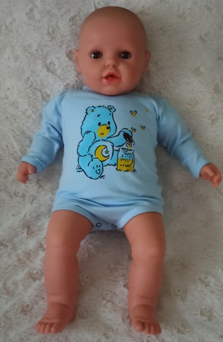 Detské body - Body s dlhym rukavom, bavlna 25,00 velkost 68