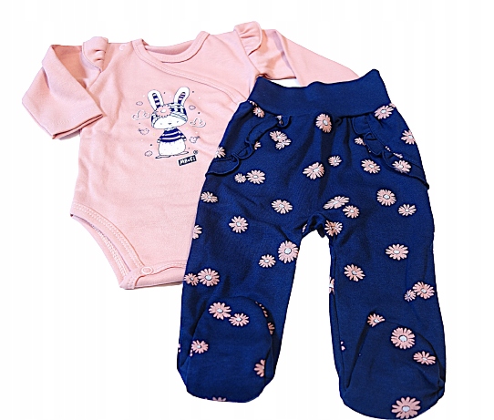 Detský komplet - Detská súprava MRFI 62 NAVY BLUE, PINK 2 PCS.