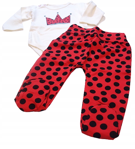 Detský komplet - Baby Set MRFI 68 Red, ECRU 2 ks.