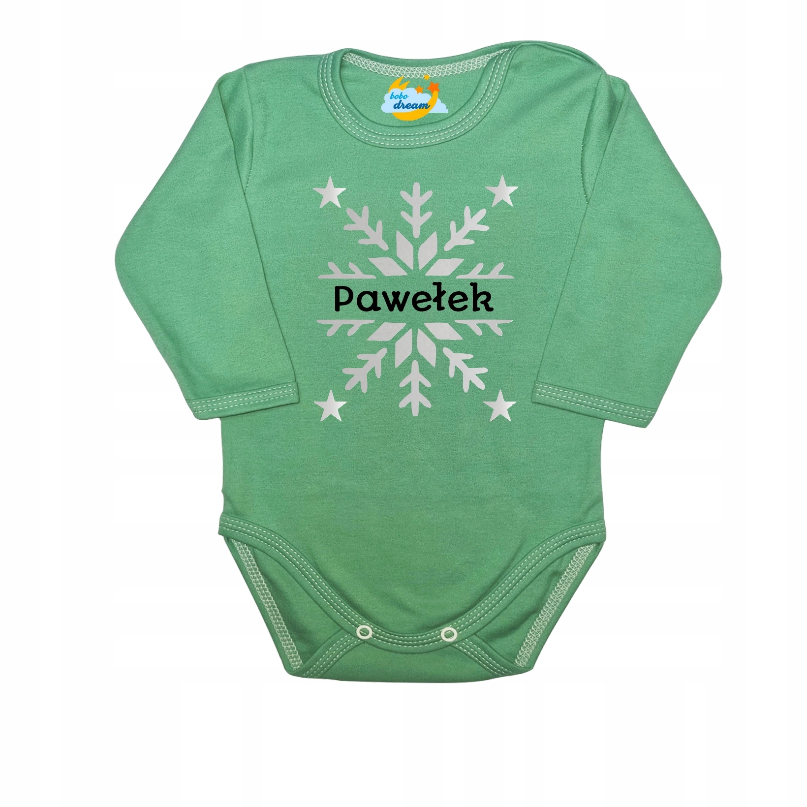 Detské body - Dlhá -sleeved Bodyzome bavlna veľkosť 104 pripevnená západkou
