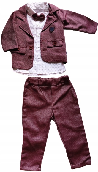 Detský komplet - Detská sada Murat Baby 92 Burgundsko 4 ks.