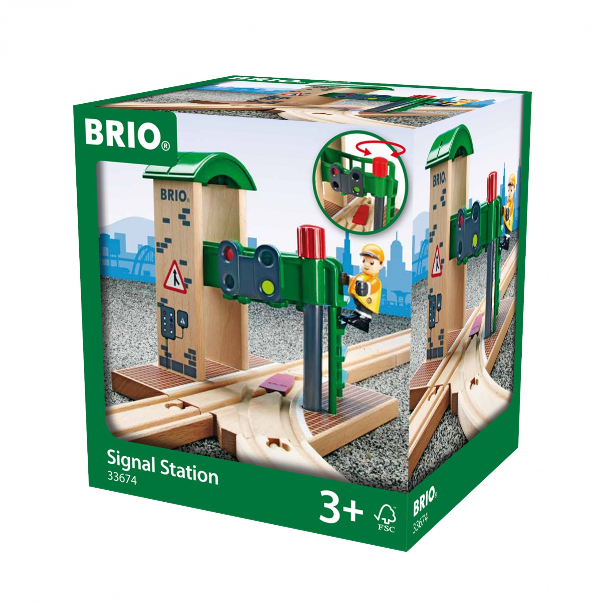 Brio Train - Výhybka so signálmi 33674