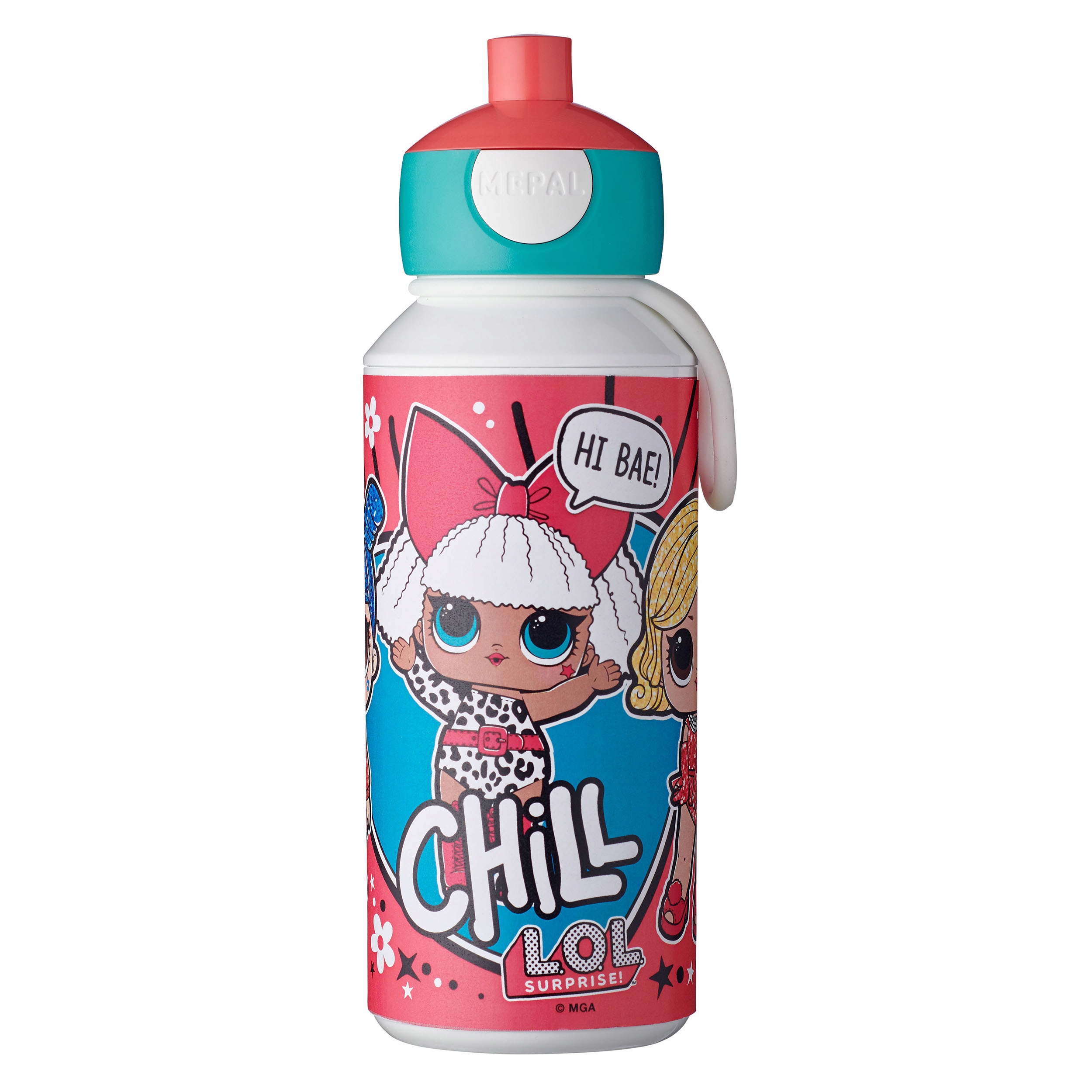 Detský desiatový box, fľaša - LOL Fľaša na vodu pre deti 400 ml L.O.L.