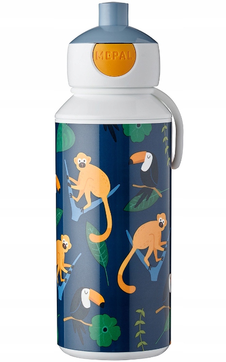 Detský desiatový box, fľaša - Školská fľaša pre deti Mepal Tukan Monkey 0,4L