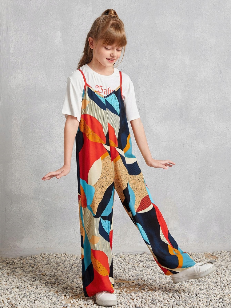 Detská kombinéza - Letné kombinézy Shein 150 Multicolor