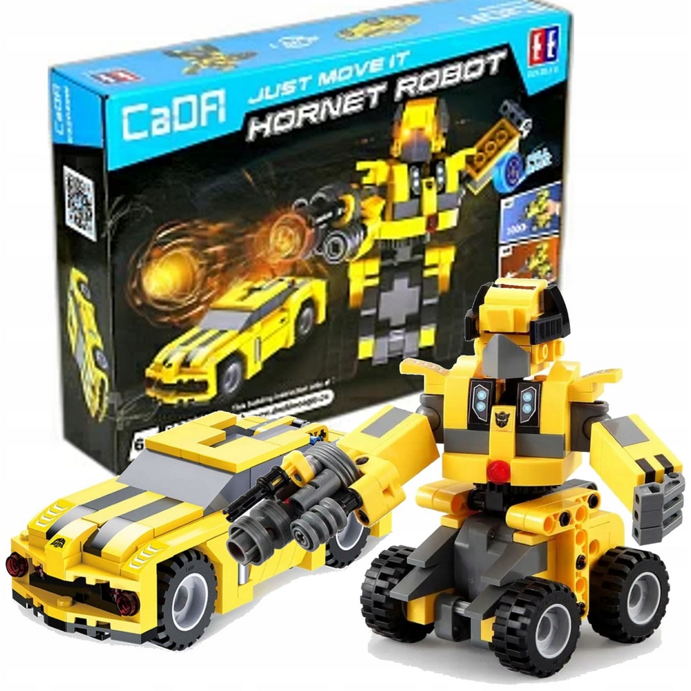 Stavebnica, slamky - CADA Hornet Robot 2in1 267 Sada prvkov