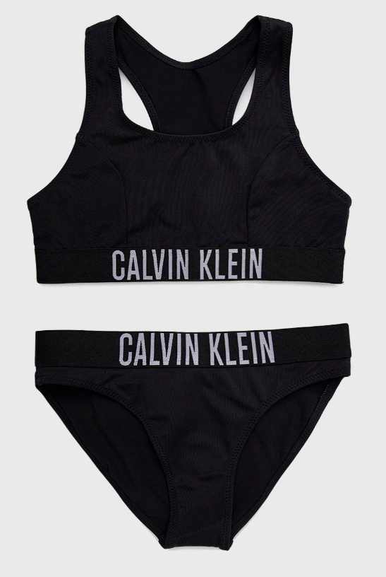Detské plavky - Calvin Klein Two -kus outfit 164 modrá
