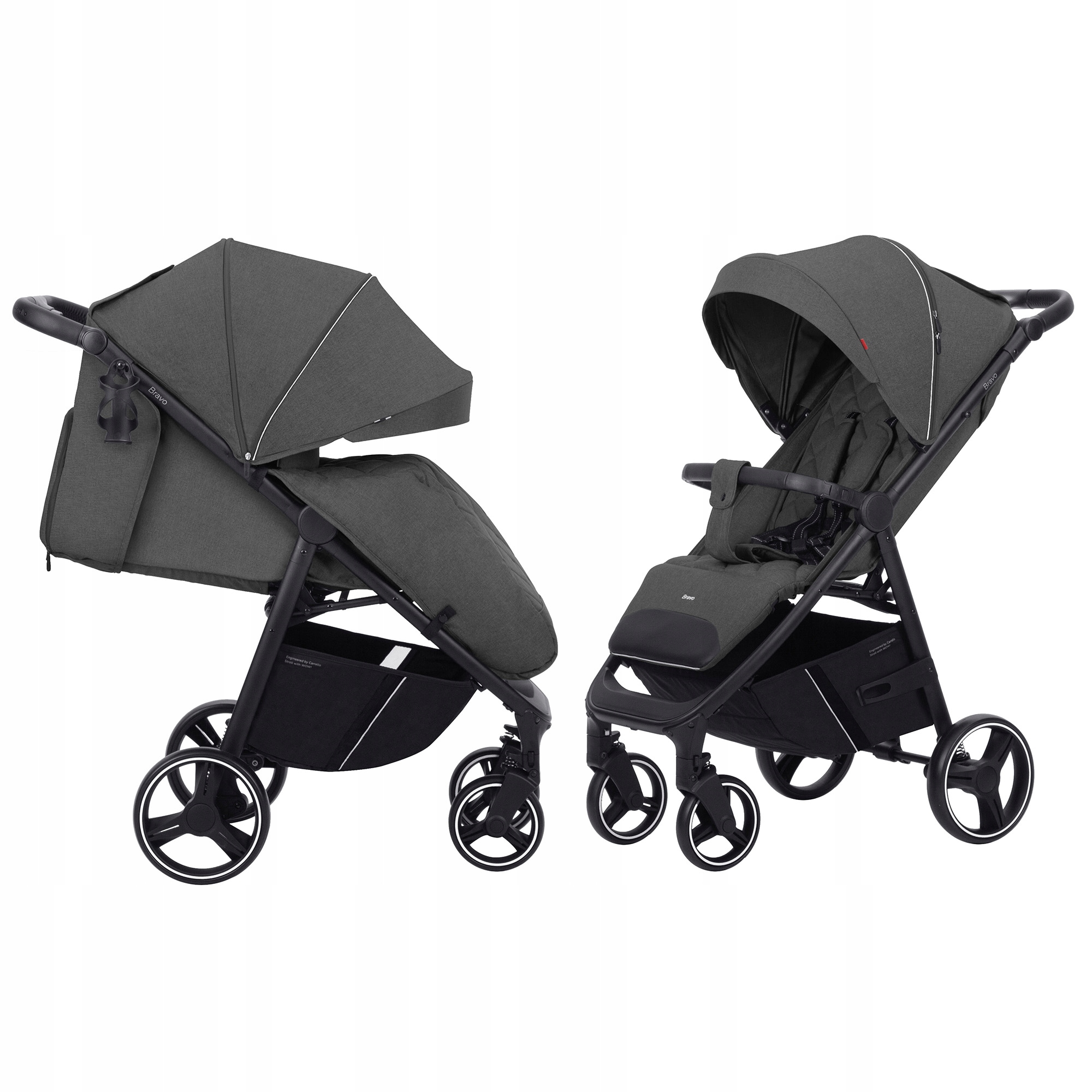 Vychádzkový kočík - Kočík Carrello až do 22 kg Bravo Lunar Grey