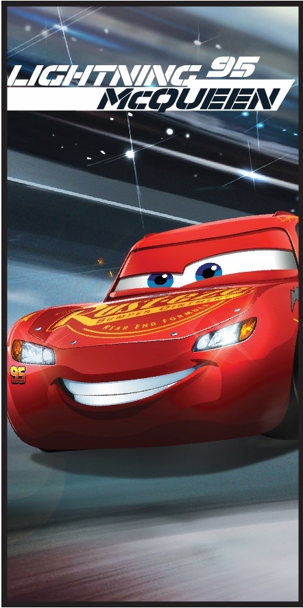 Detské plavky - McQueen Cars kľukatý uterák pre chlapca 70/140 cm